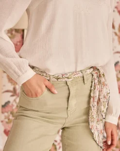 Polin et moi Ameline Flare Pantalon en denim