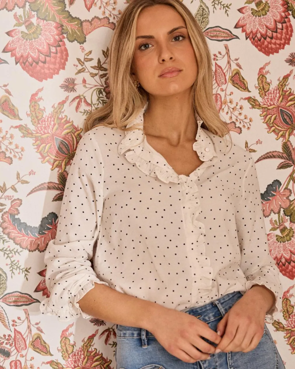 Polin et moi Anina Blouse à pois