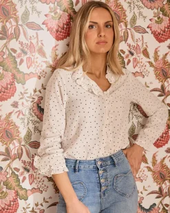 Polin et moi Anina Blouse à pois