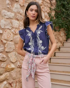 Polin et moi Blouse brodée Greta