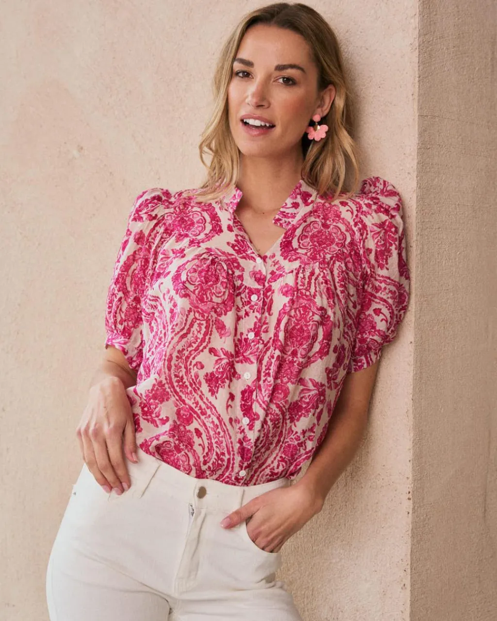 Polin et moi Blouse imprimée Elisabeth