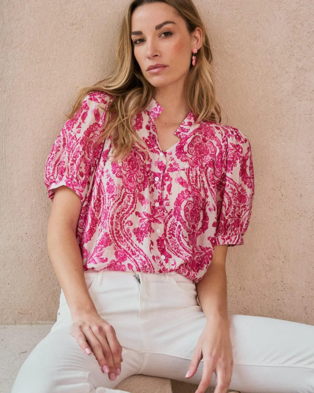 Polin et moi Blouse imprimée Elisabeth