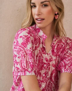 Polin et moi Blouse imprimée Elisabeth