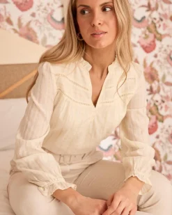 Polin et moi Blouse rayée en lurex Sabriel