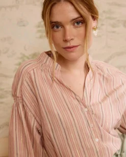 Polin et moi Blouse rayée Linda en lurex