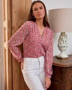 Polin et moi Bottia Blouse en mousseline de soie