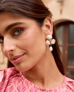 Polin et moi Boucles d’oreilles Bleu Perle