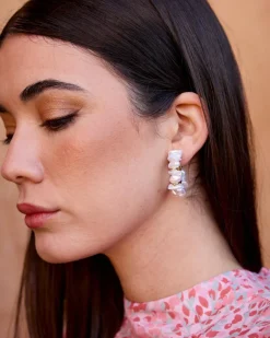 Polin et moi Boucles d’oreilles créoles en perles