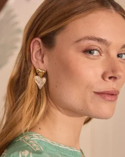 Polin et moi Boucles d’eilles cœur rubis