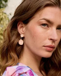 Polin et moi Boucles d’oreilles en pierre de crocus