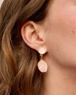 Polin et moi Boucles d’oreilles en pierre de crocus