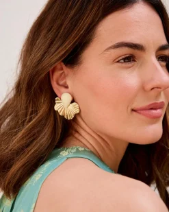 Polin et moi Boucles d’eilles feuille de séléné