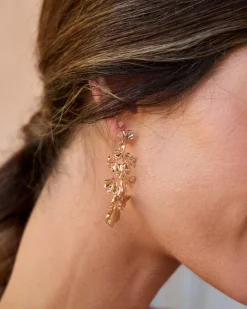 Polin et moi Boucles d’eilles fleur Bleuet