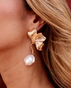 Polin et moi Boucles d’eilles fleur de perle