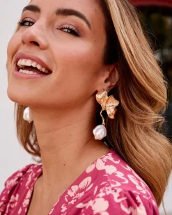 Polin et moi Boucles d’eilles fleur de perle