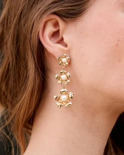 Polin et moi Boucles d’eilles fleur de liane