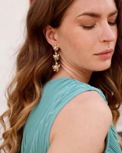 Polin et moi Boucles d’eilles fleur de liane