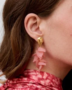 Polin et moi Boucles d’oreilles pétales de bougie