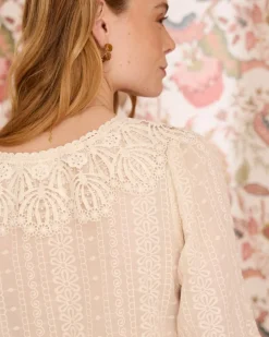 Polin et moi Chemise à col en dentelle Pilar