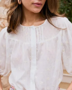 Polin et moi Chemise avec broderie Lua