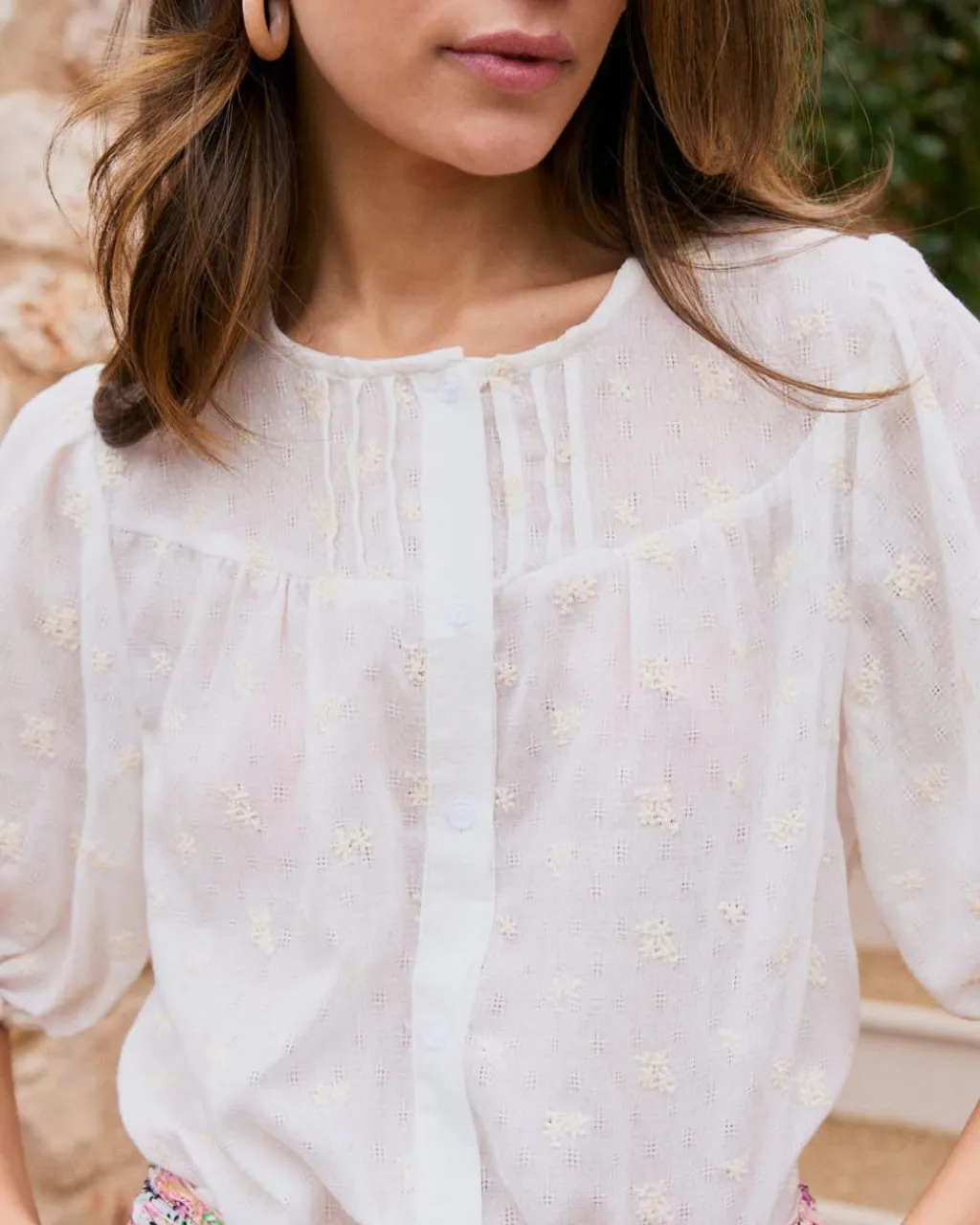 Polin et moi Chemise avec broderie Lua