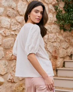 Polin et moi Chemise avec broderie Lua