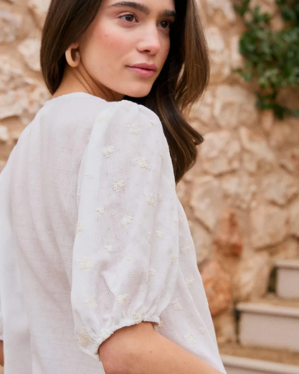 Polin et moi Chemise avec broderie Lua