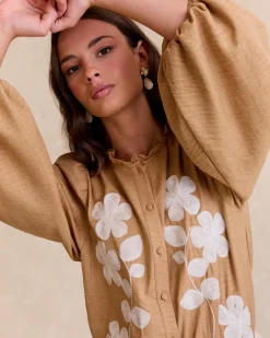 Polin et moi Chemise brodée Ciela