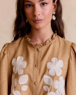 Polin et moi Chemise brodée Ciela