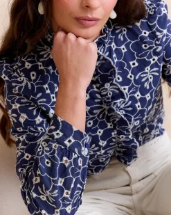 Polin et moi Chemise brodée Guada