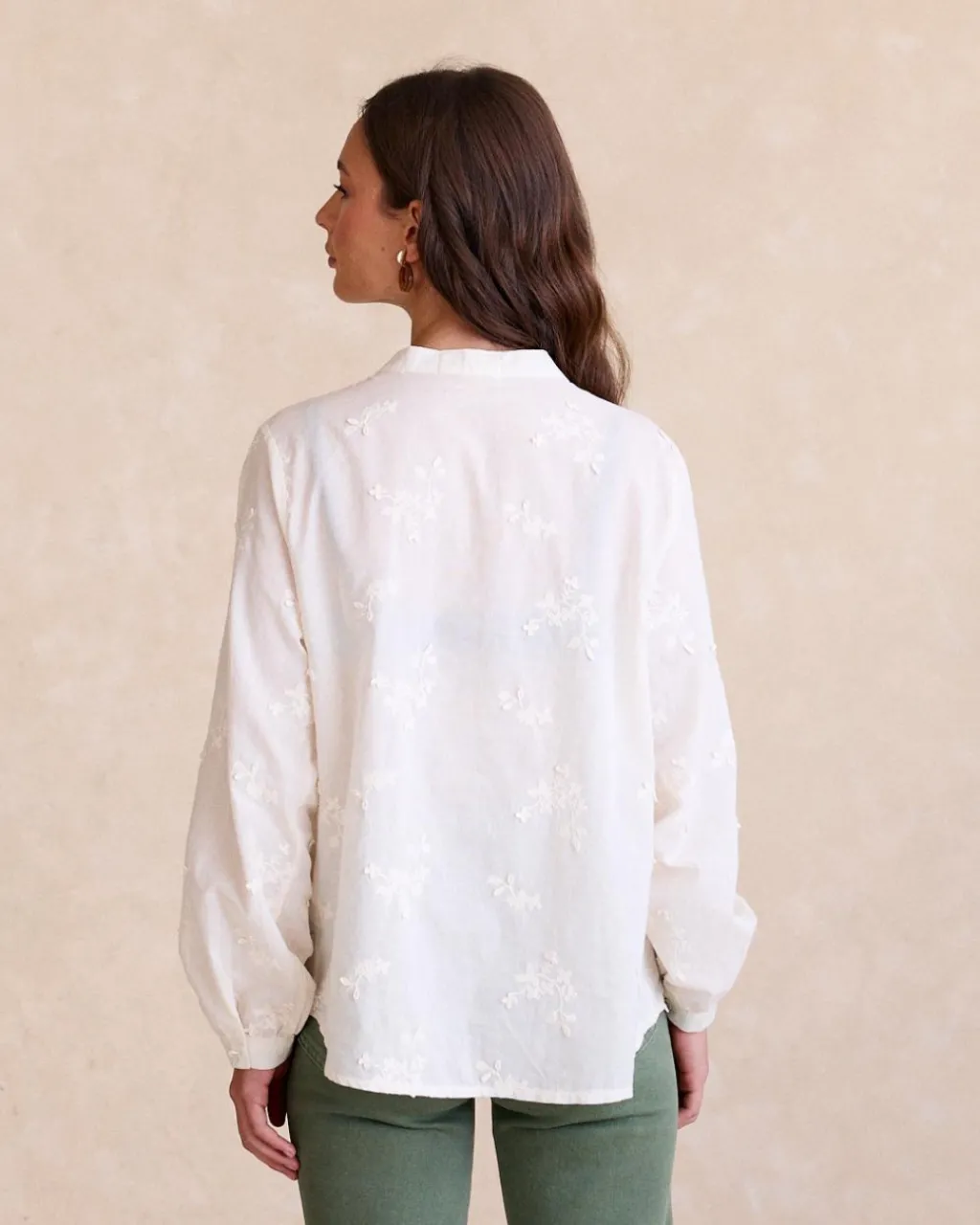 Polin et moi Chemise brodée Lidia