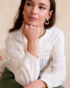 Polin et moi Chemise brodée Lidia