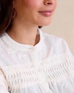 Polin et moi Chemise brodée Lidia