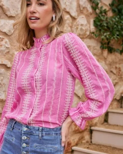 Polin et moi Chemise brodée Tibi