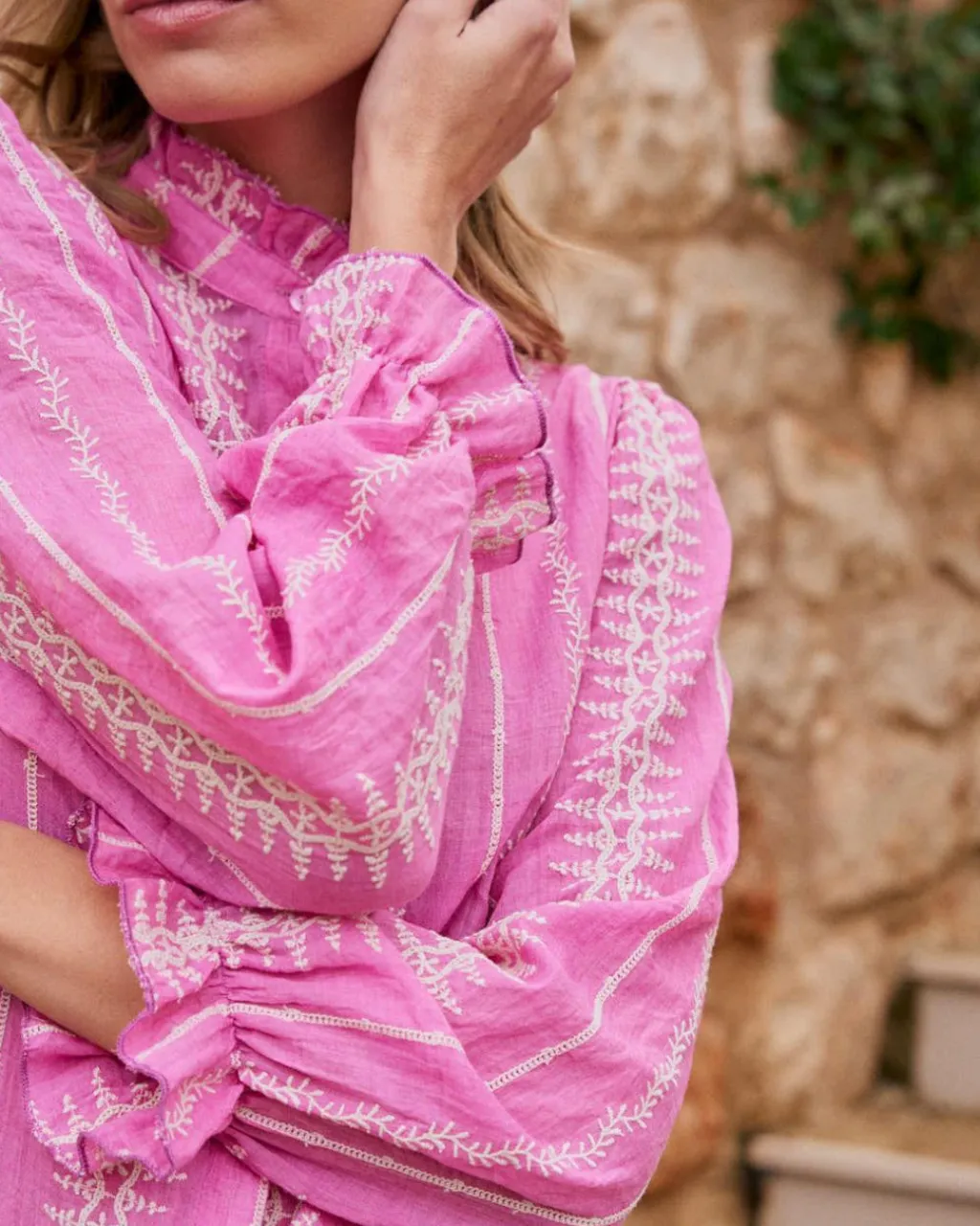 Polin et moi Chemise brodée Tibi