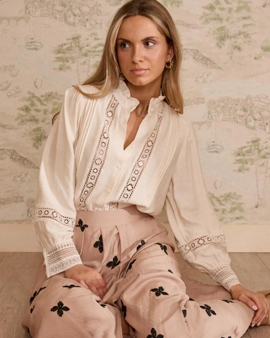 Polin et moi Chemise Cassie Embroidery