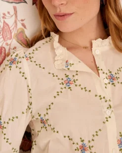 Polin et moi Chemise Perlina Flowers