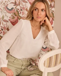 Polin et moi Chemisier à détails Lucille