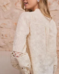 Polin et moi Dafne Blouse brodée