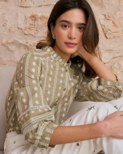 Polin et moi Elle Blouse Broderie Florale