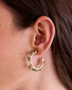 Polin et moi Grande Boucle d’Oreille Fleur Honfleur