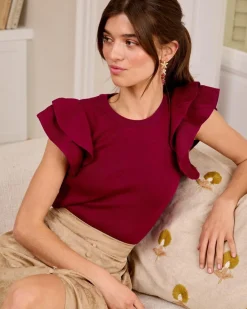 Polin et moi Haut à volants Siena