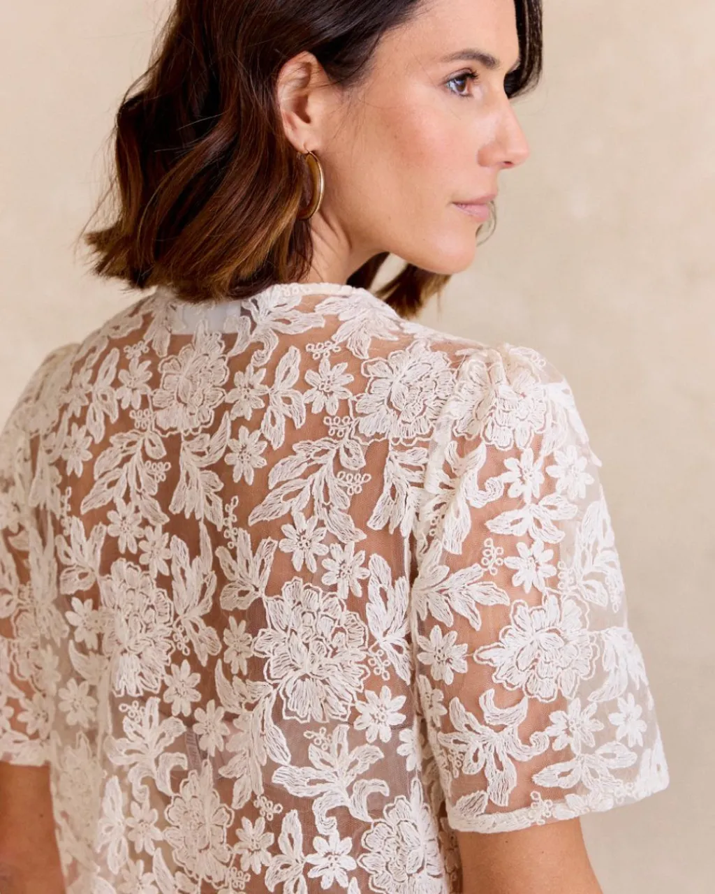 Polin et moi Haut brodé Griselda