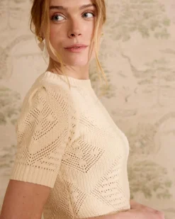 Polin et moi Haut court en maille milanaise