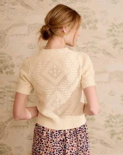 Polin et moi Haut court en maille milanaise