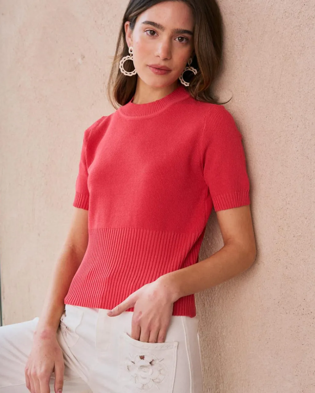 Polin et moi Haut en maille Allegra