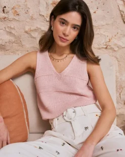 Polin et moi Haut en maille Camilia