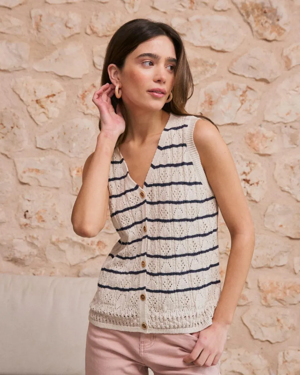 Polin et moi Haut rayé Lea