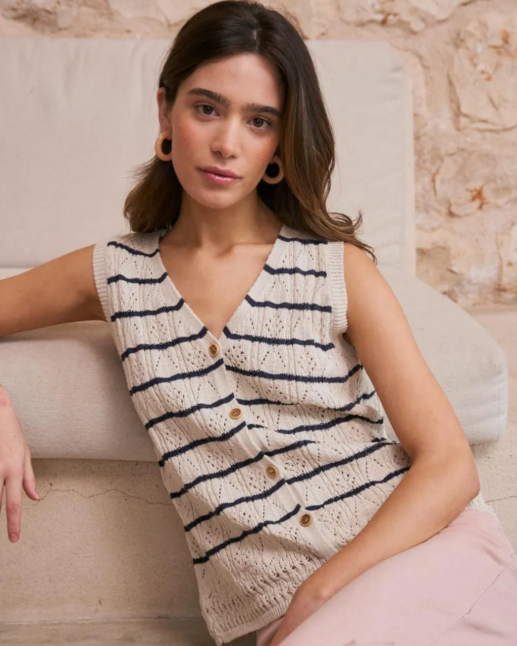 Polin et moi Haut rayé Lea