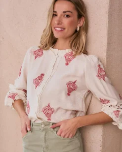 Polin et moi Herena Chemise brodée